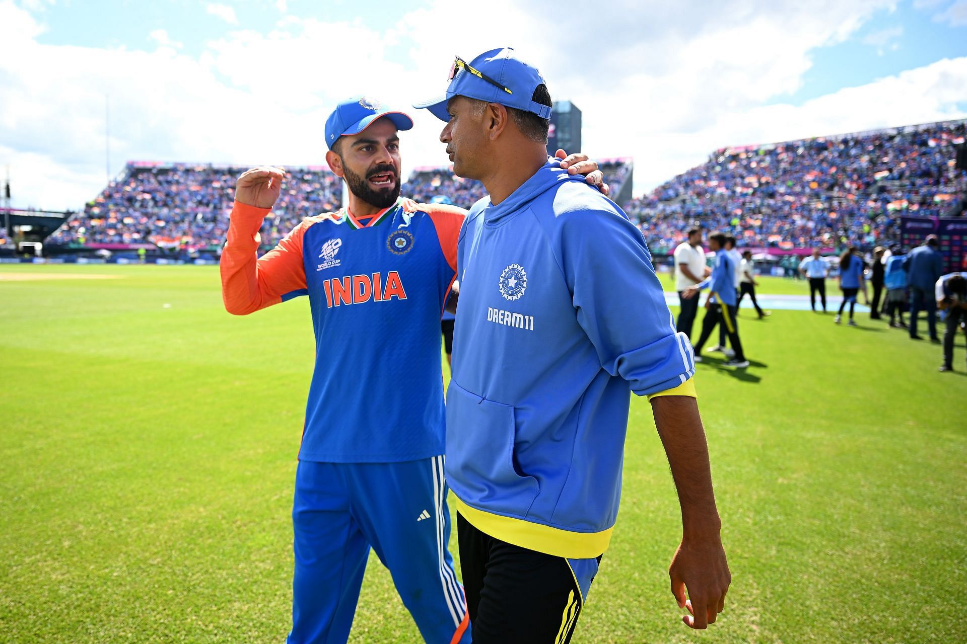 Rahul Dravid and Virat Kohli formed a close bond in the last few years (Image: Getty)